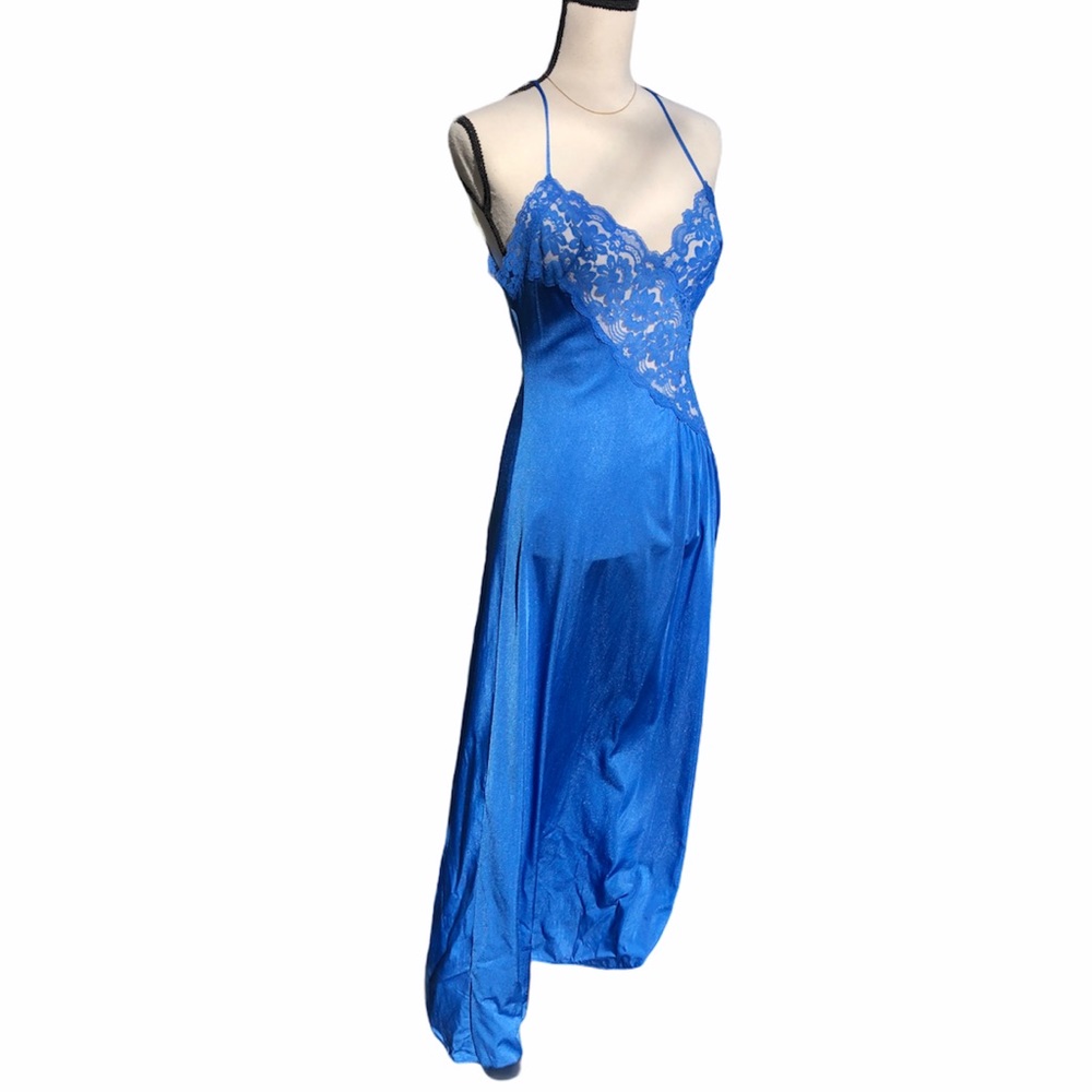 Vintage Lady Camco Blue Lace Negligee